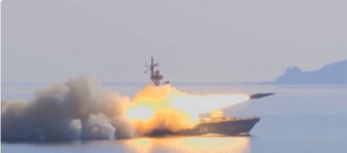 俄軍在日本海試射超音速導彈