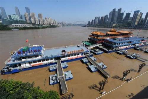 1981年以來最高位長江洪水抵近重慶主城