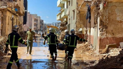 利比亞洪災已致超1.1萬人遇難 德爾納市四分之一被沖毀