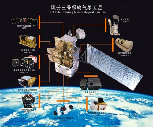 中國計劃2021年發射風云三號E星和風云四號B星2顆氣象衛星